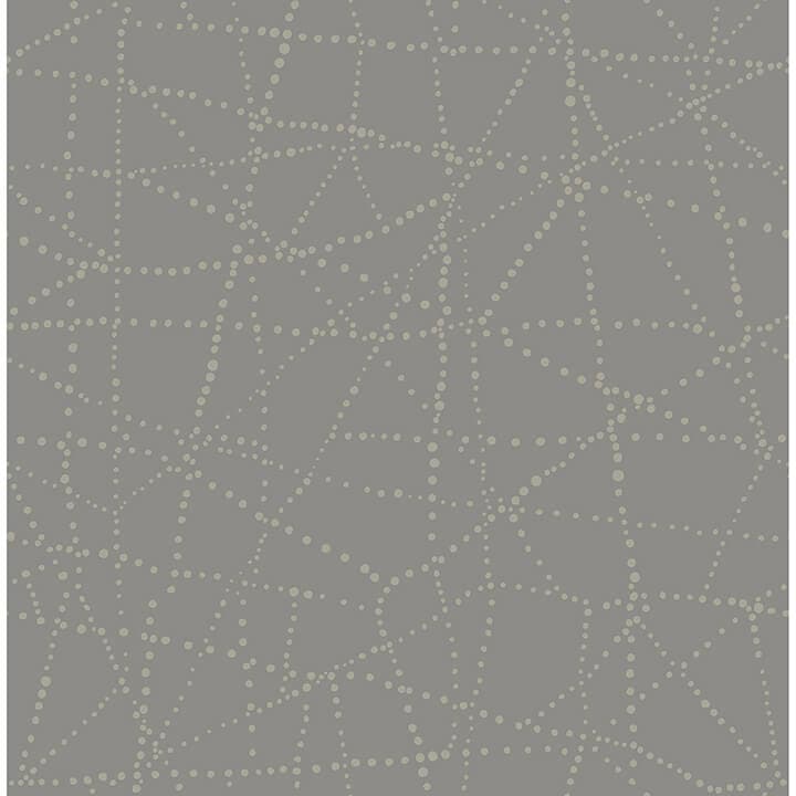 Alcott Charcoal Dotted Wallpaper