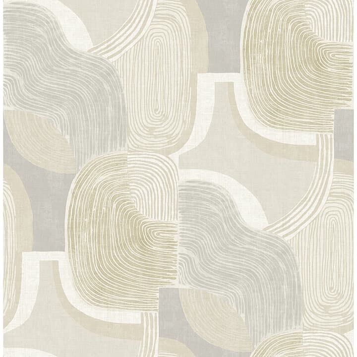 Hollace Honey Geometric Wallpaper
