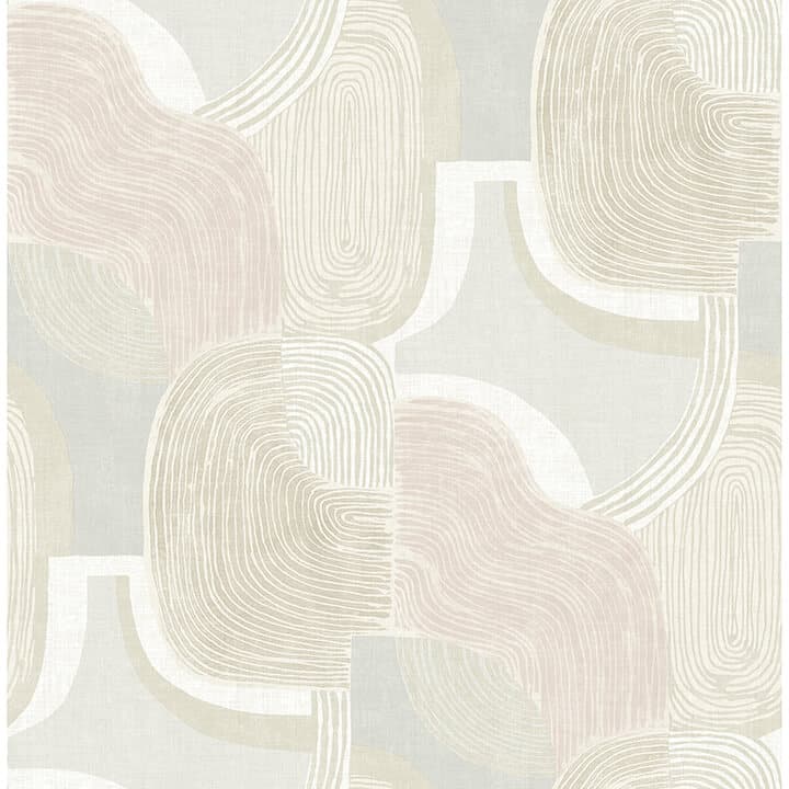 Hollace Mauve Geometric Wallpaper
