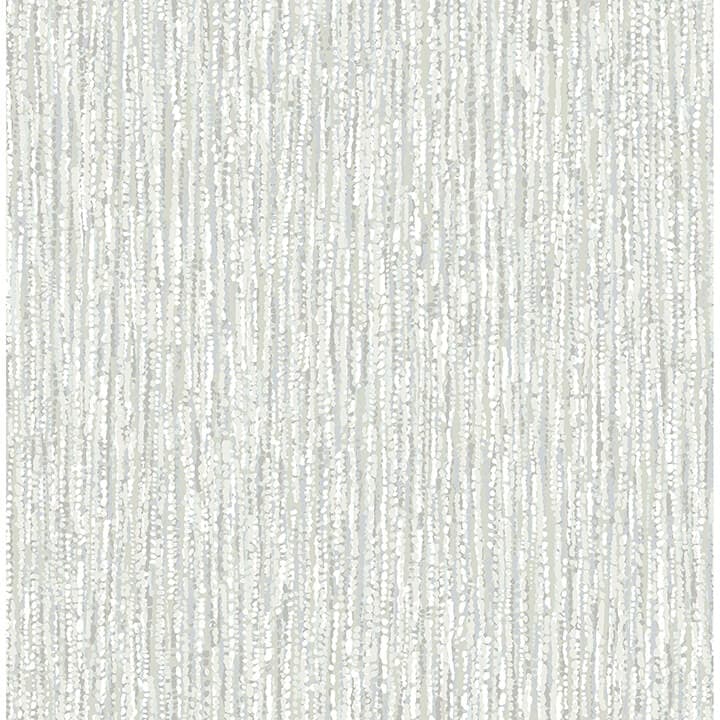 Corliss Grey Beaded Strands Wallpaper