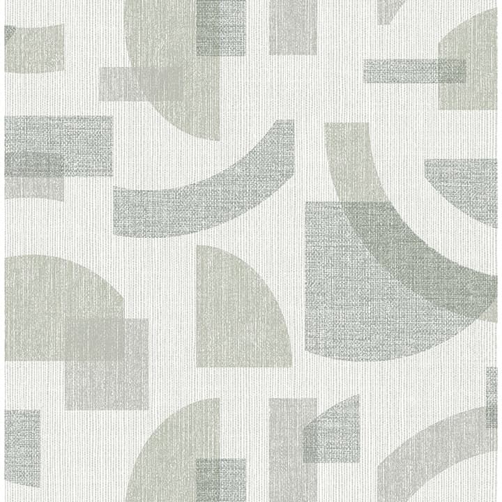 Fulton Sea Green Shapes Wallpaper