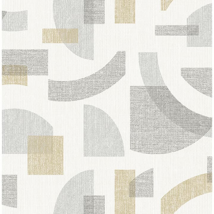 Fulton Gold Shapes Wallpaper