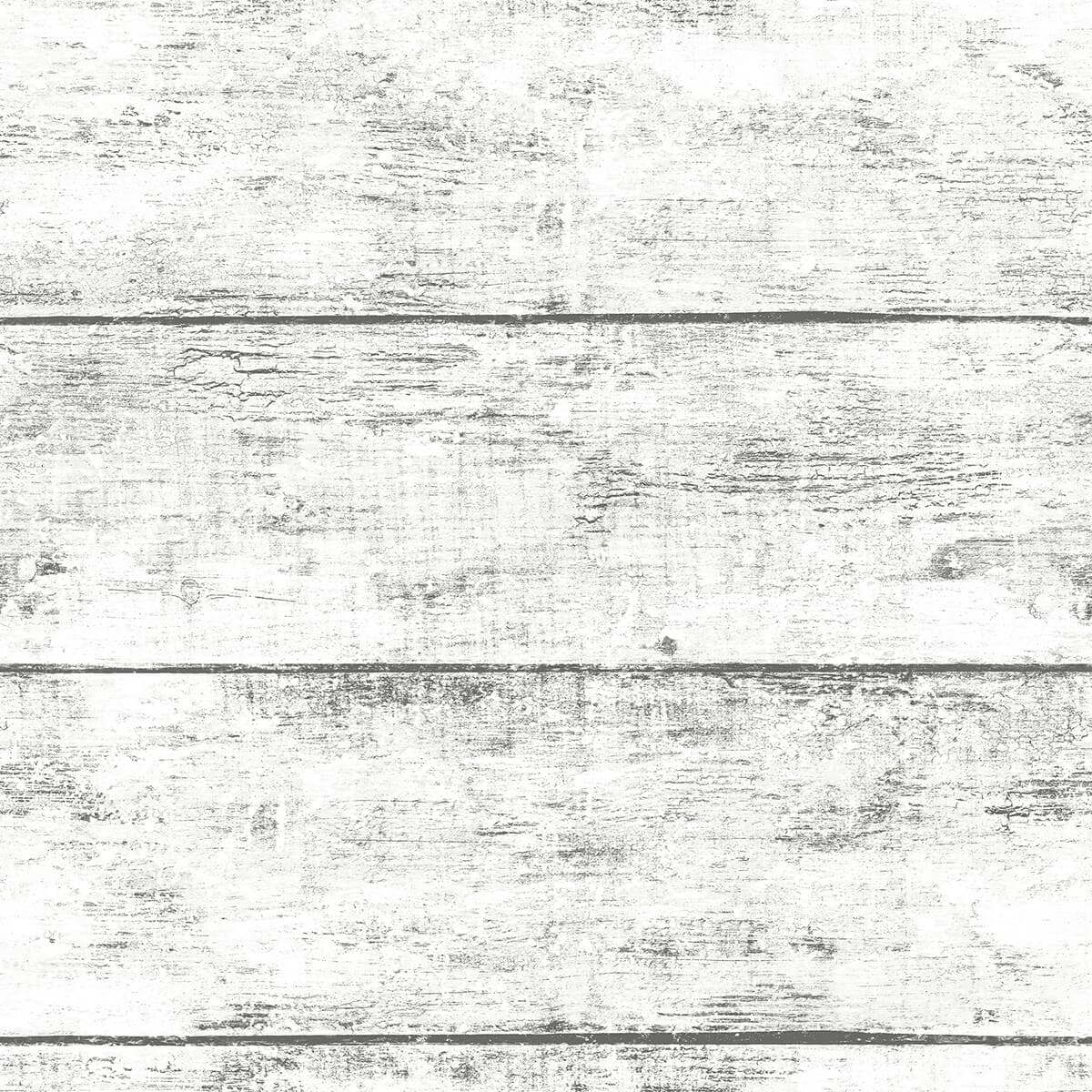 Cabin White Wood Planks Wallpaper