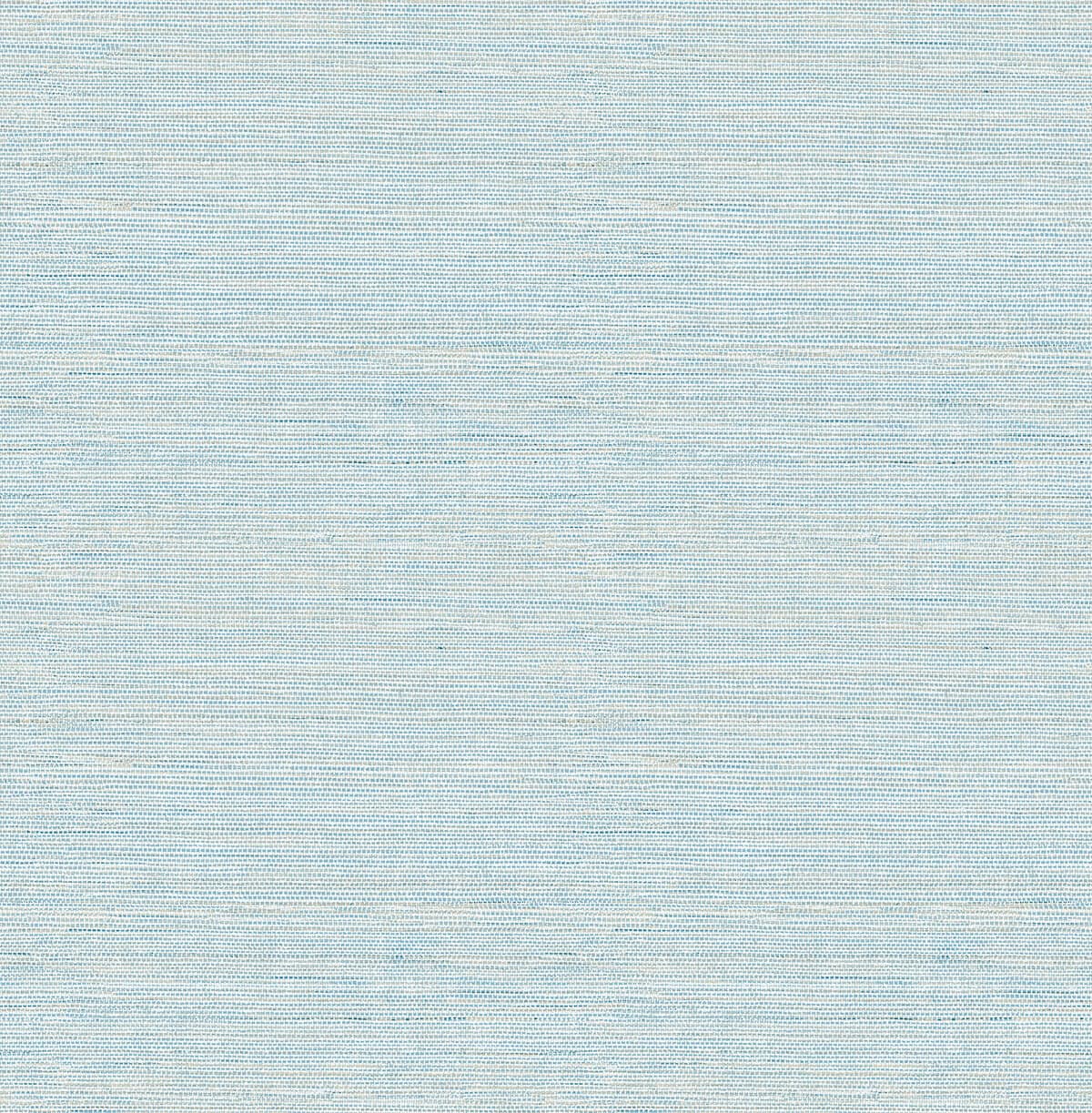 Agave Blue Faux Grasscloth Wallpaper