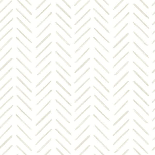 Painted Herringbone Peel and Stick Wallpaper- Sand