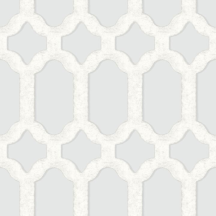 Chervil Sky Blue Trellis Wallpaper