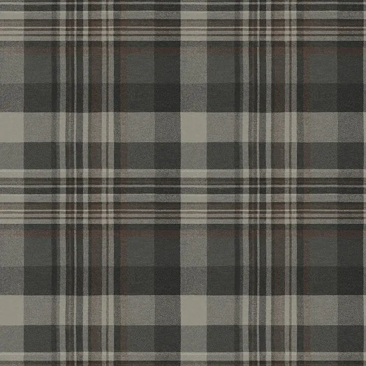Dutton Plaid Charcoal Wallpaper