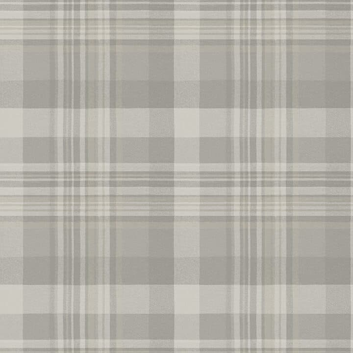 Dutton Plaid Grey Wallpaper