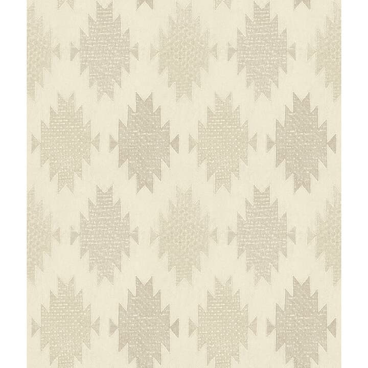 Stitched Heirloom Khaki Wallpaper