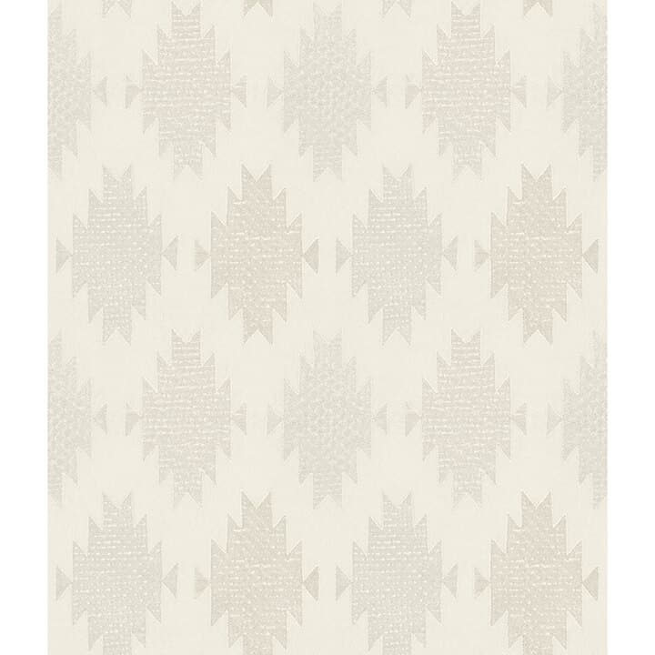 Stitched Heirloom White Wallpaper
